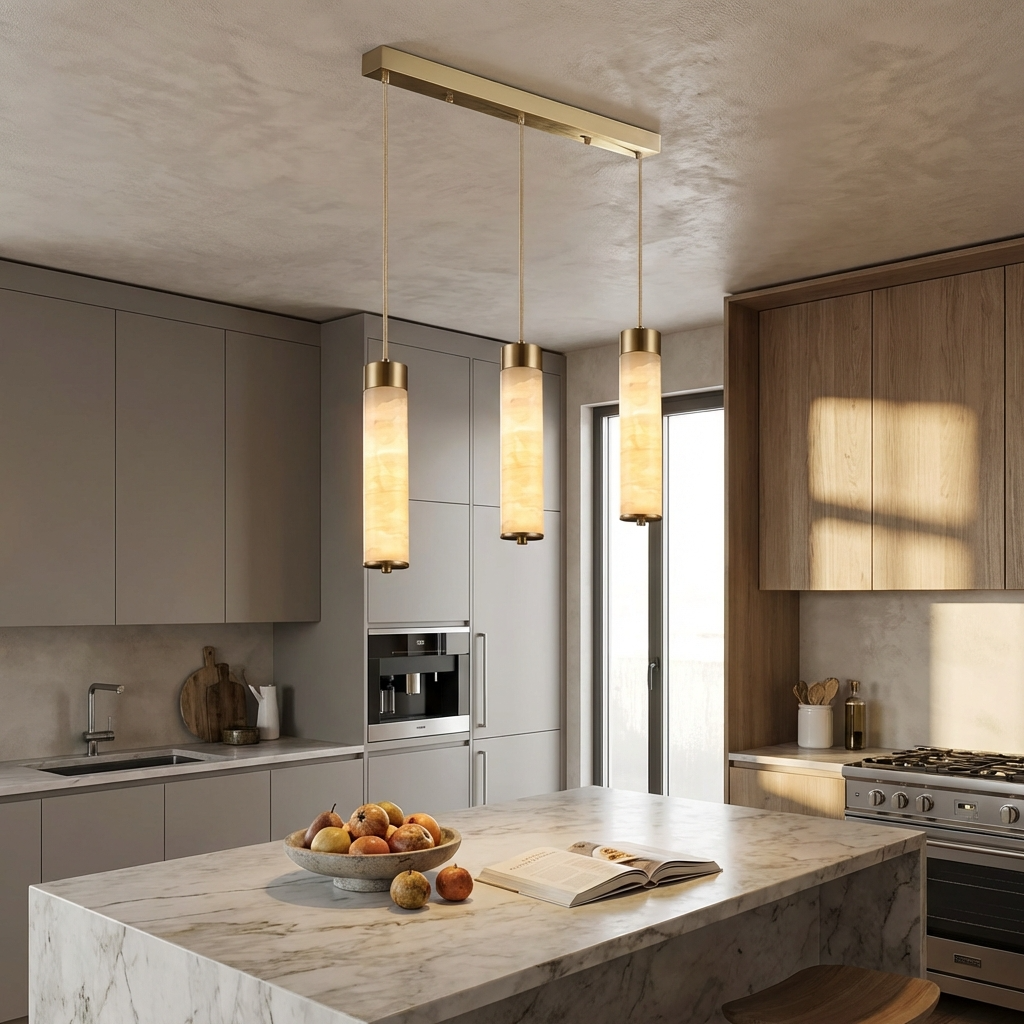 Natural Alabaster Pendant Light