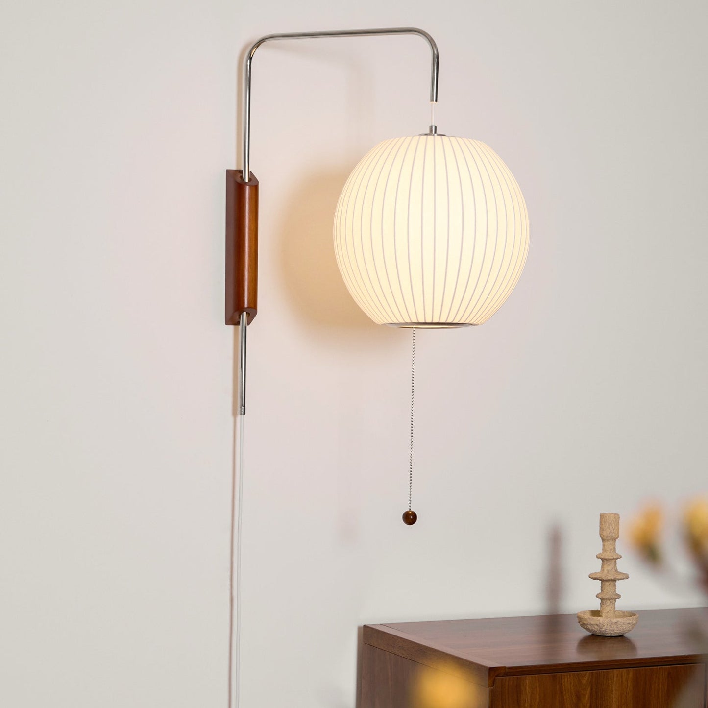 Japanese Bubble Ball Wall Sconce
