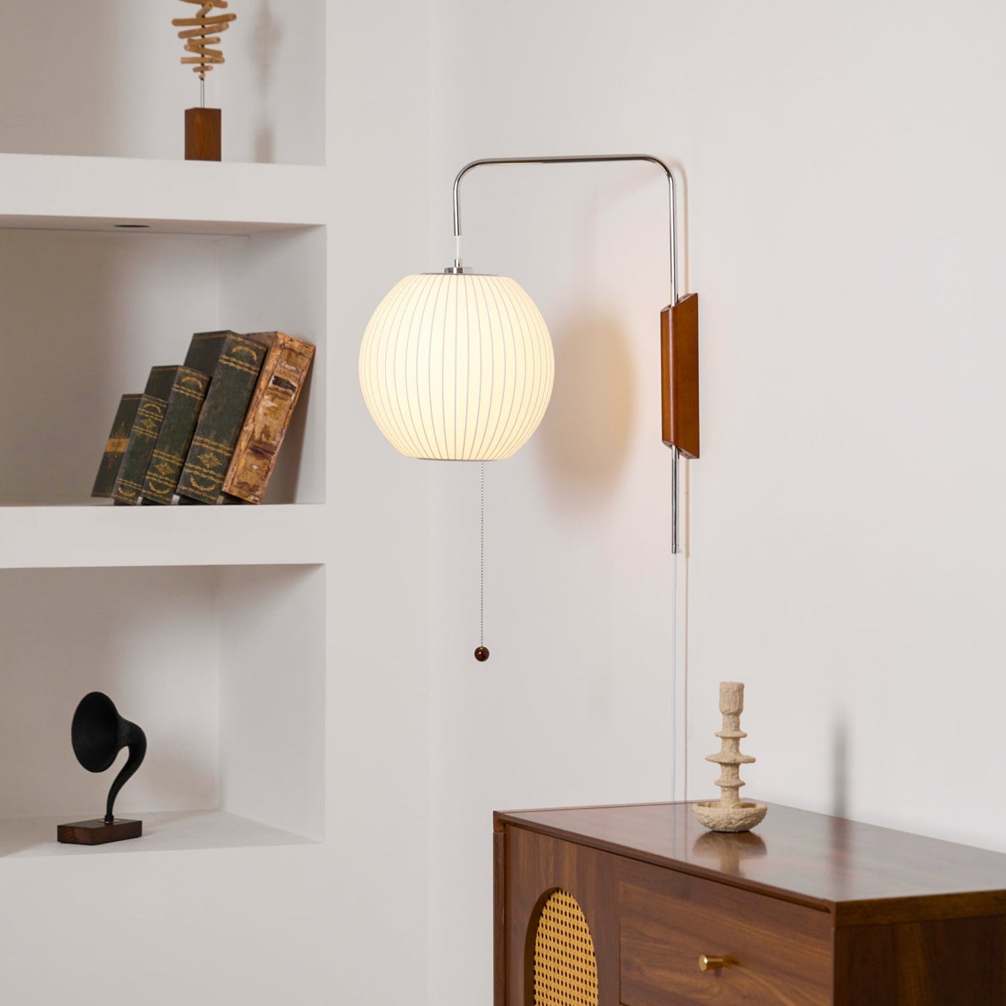 Japanese Bubble Ball Wall Sconce