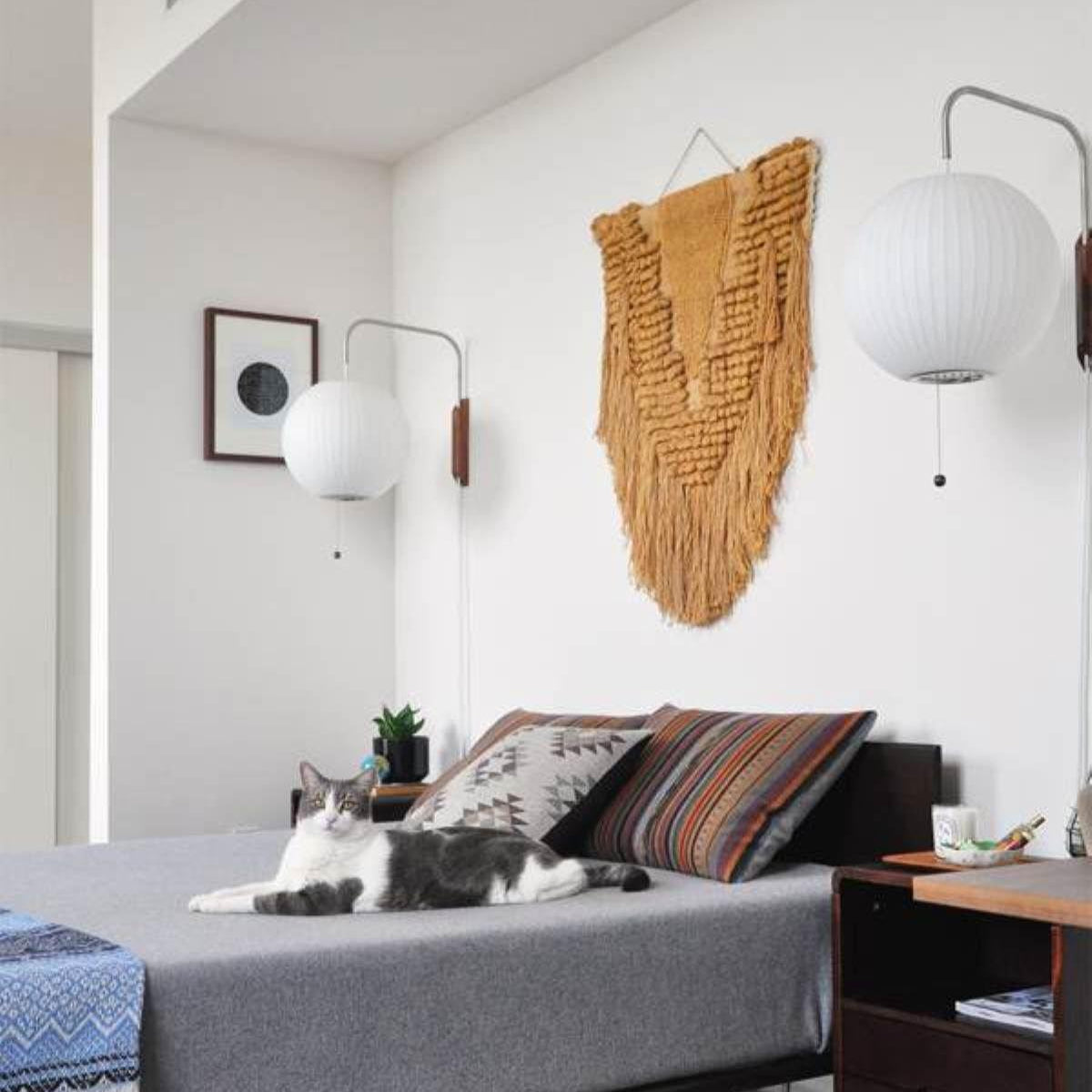 Japanese Bubble Ball Wall Sconce