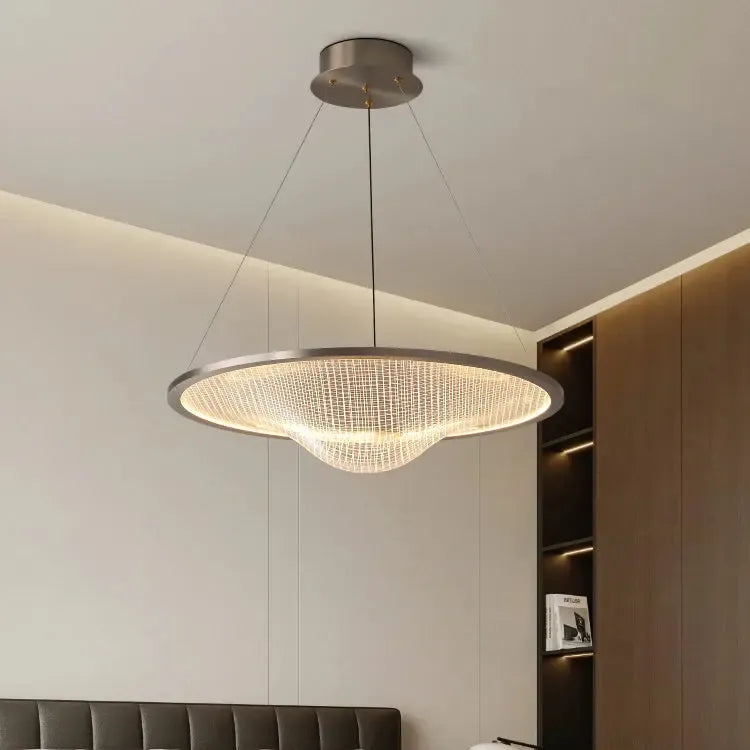 Nordic Minimalist Warped Chandelier