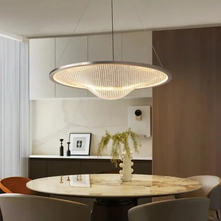 Nordic Minimalist Warped Chandelier