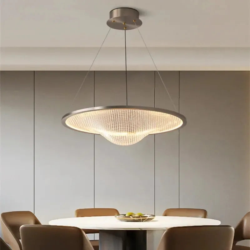 Nordic Minimalist Warped Chandelier