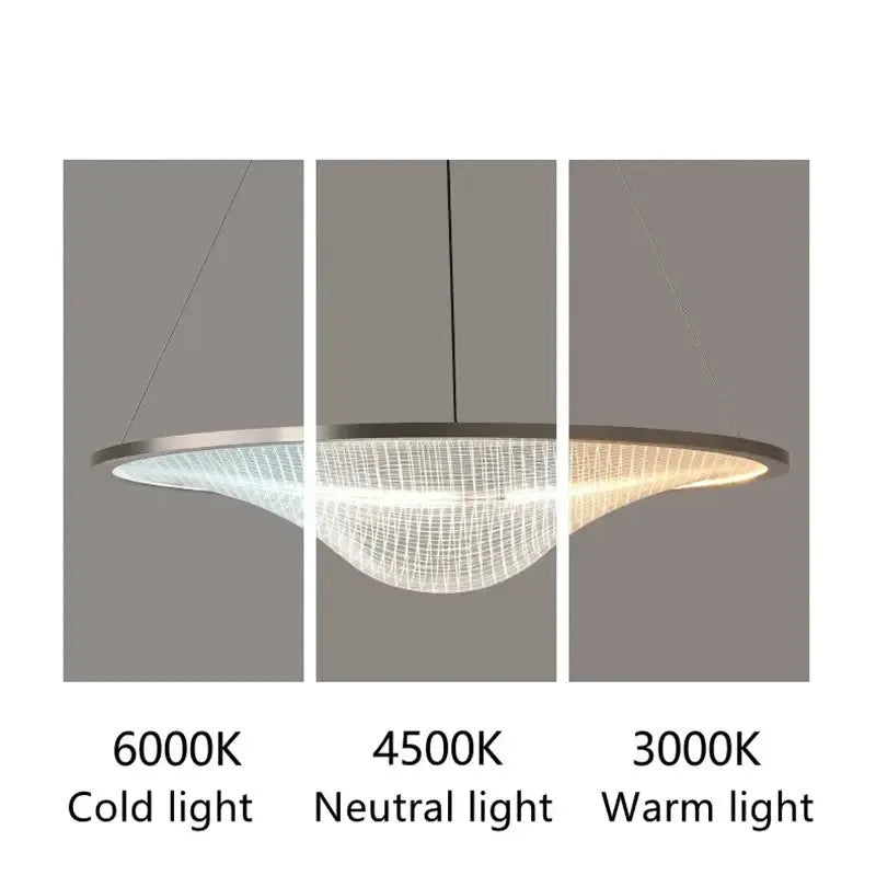 Nordic Minimalist Warped Chandelier