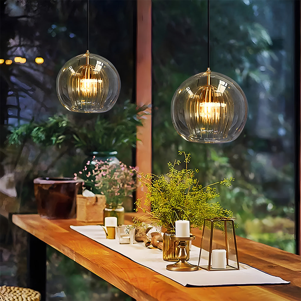 Nordic Modern Spherical Glass Pendant Light