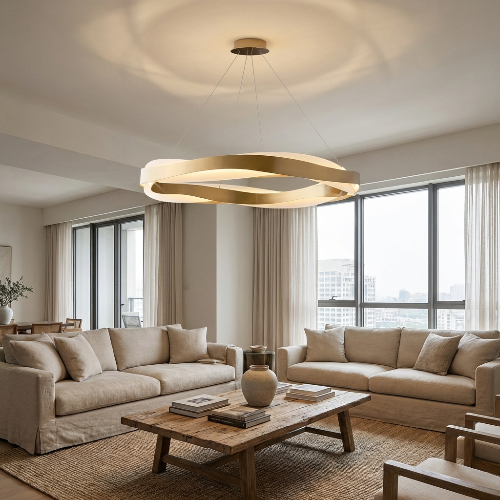 Nordic Modern Wave Chandelier