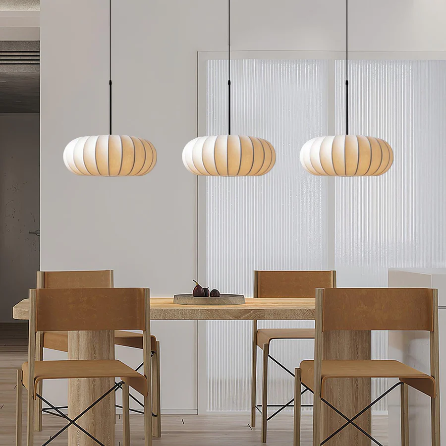 Japanese Wabi Sabi Oval Chandelier