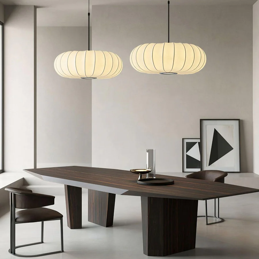 Japanese Wabi Sabi Oval Chandelier