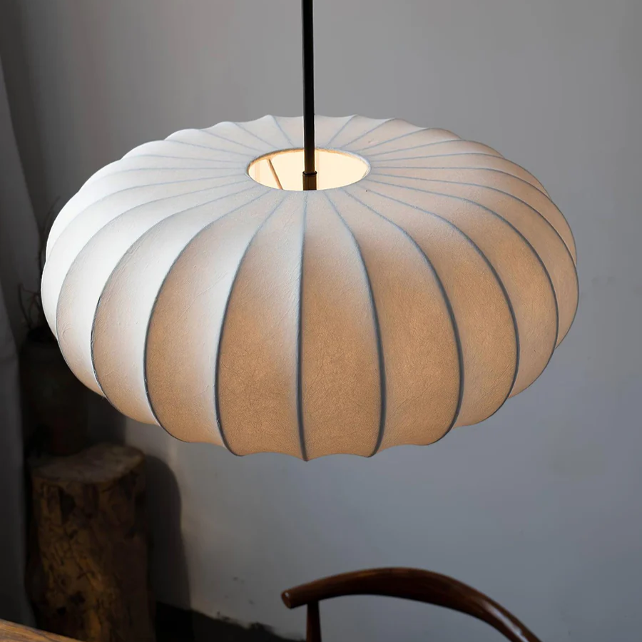Japanese Wabi Sabi Oval Chandelier