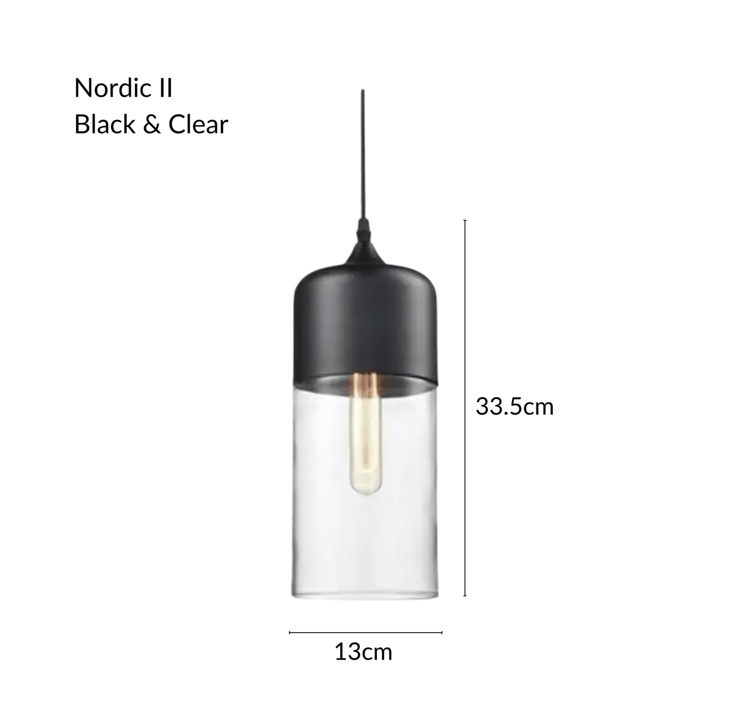 Raw Edge Nordic Glass Pendant Light