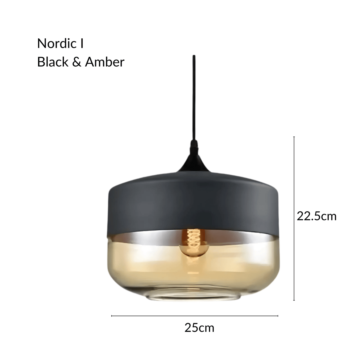 Raw Edge Nordic Glass Pendant Light