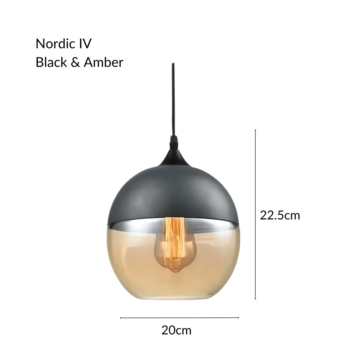 Raw Edge Nordic Glass Pendant Light