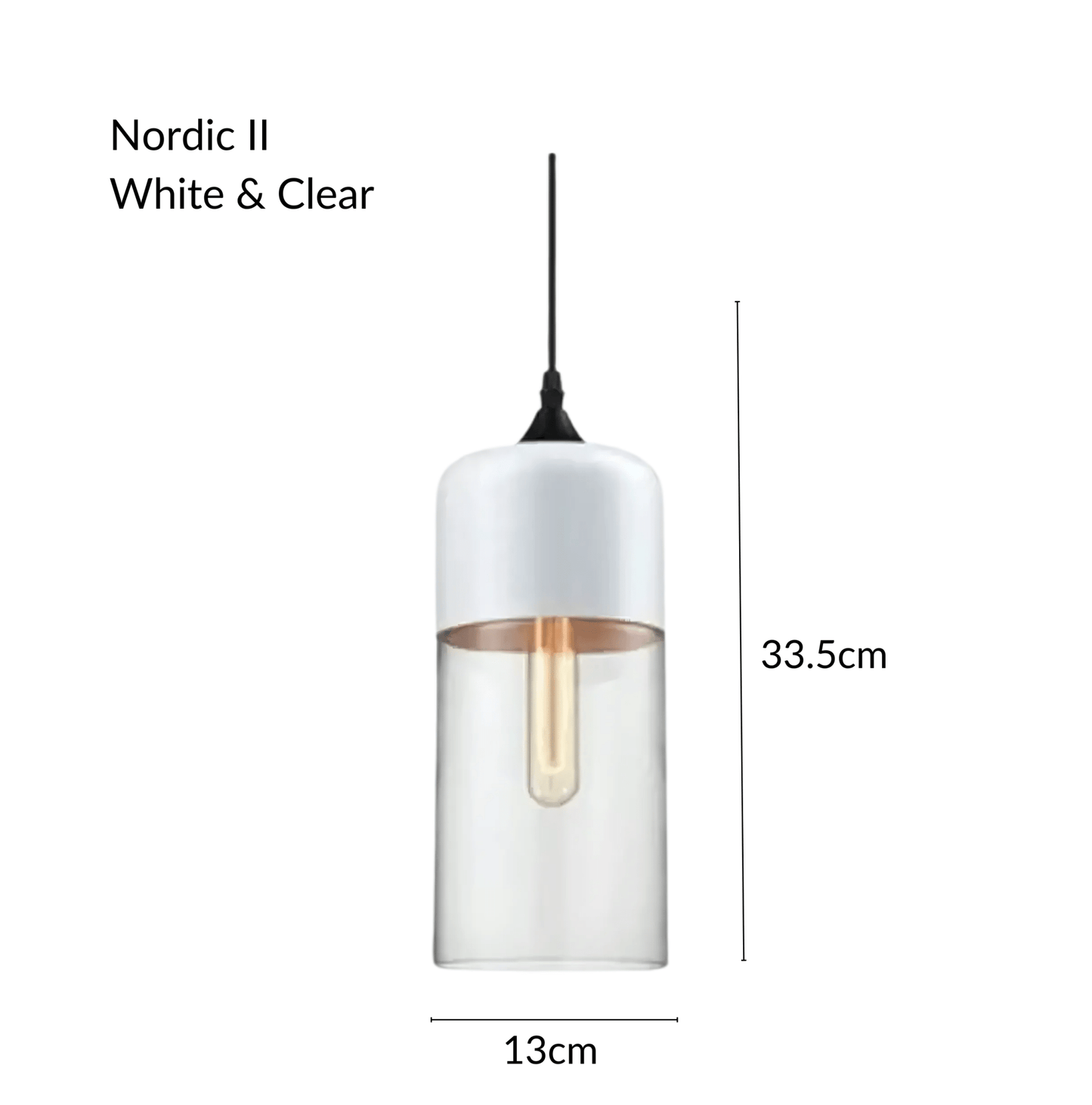 Raw Edge Nordic Glass Pendant Light