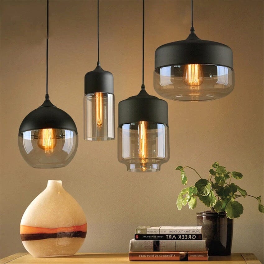 Raw Edge Nordic Glass Pendant Light
