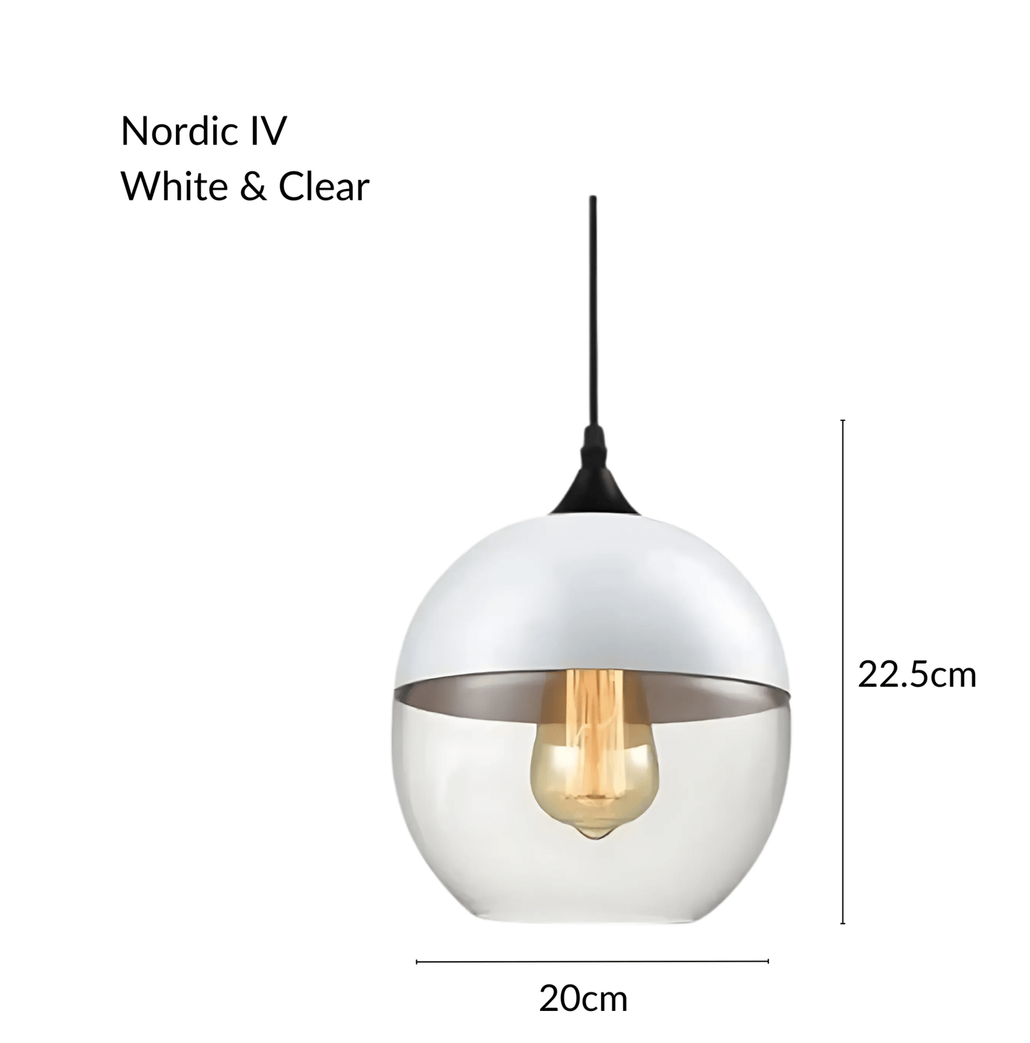 Raw Edge Nordic Glass Pendant Light