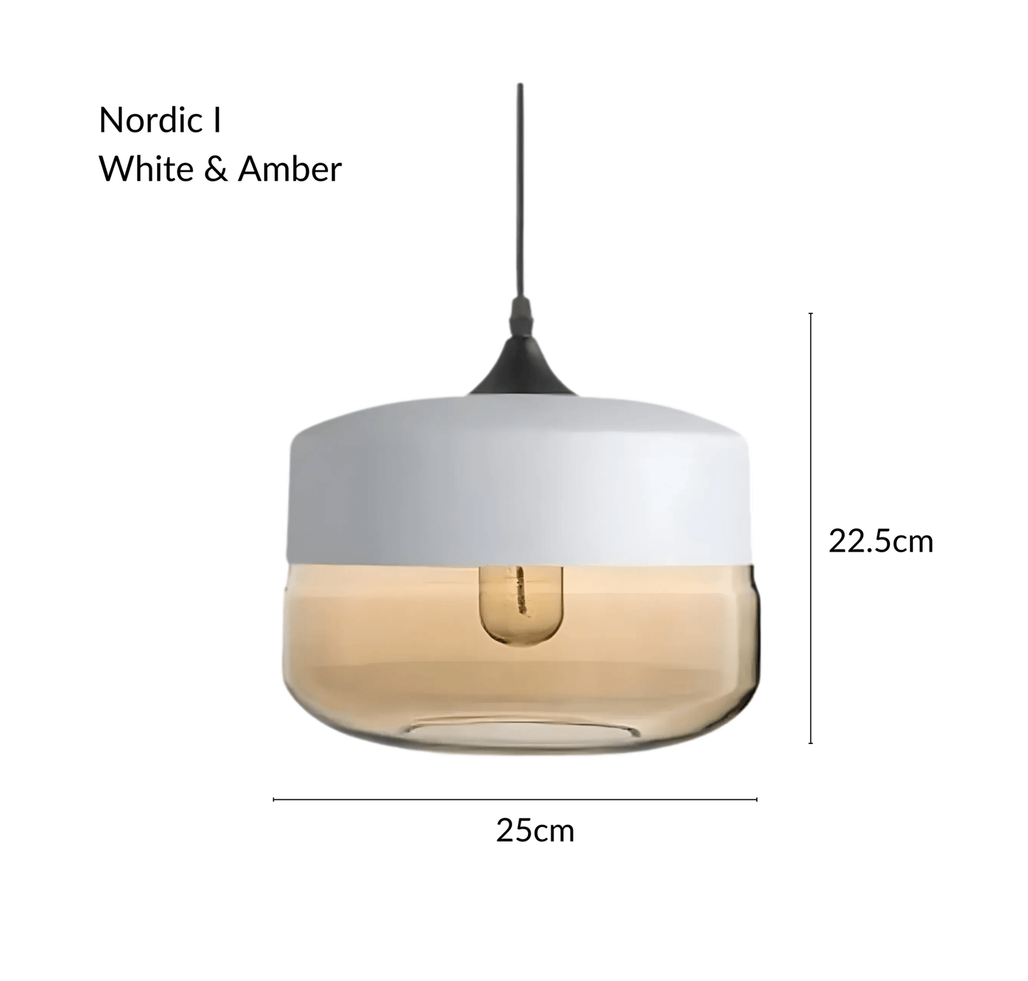 Raw Edge Nordic Glass Pendant Light