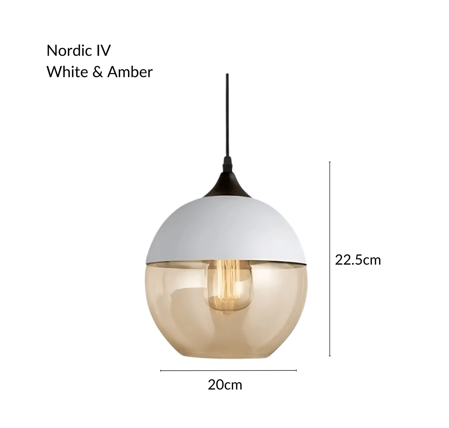 Raw Edge Nordic Glass Pendant Light