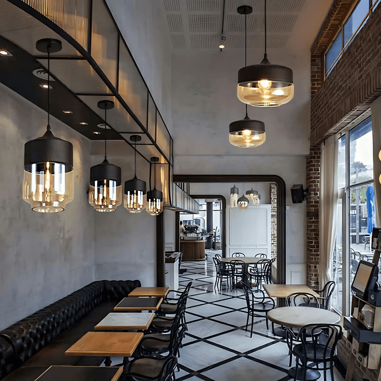 Raw Edge Nordic Glass Pendant Light