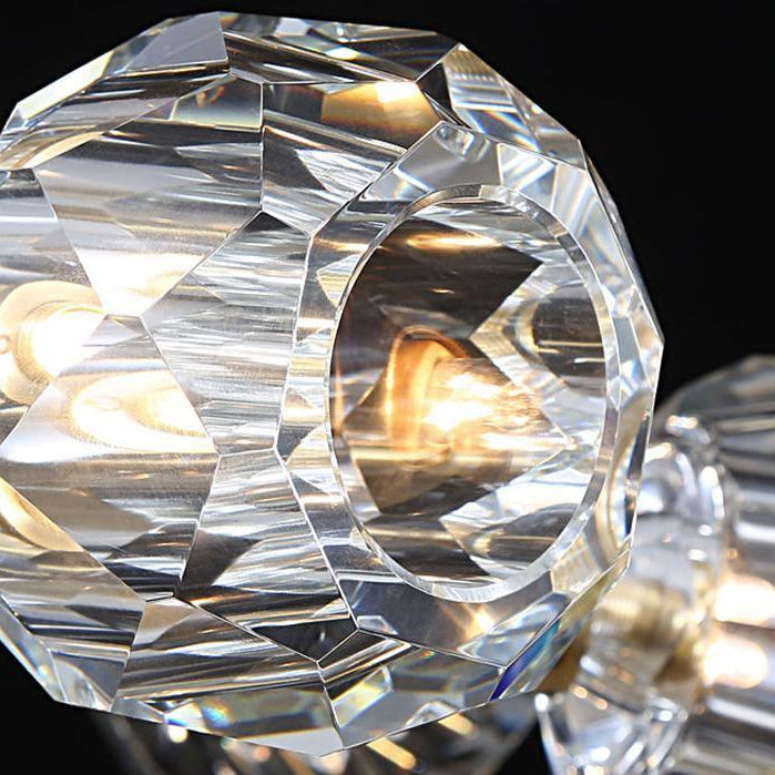 Round Crystal Ball Cluster Chandelier