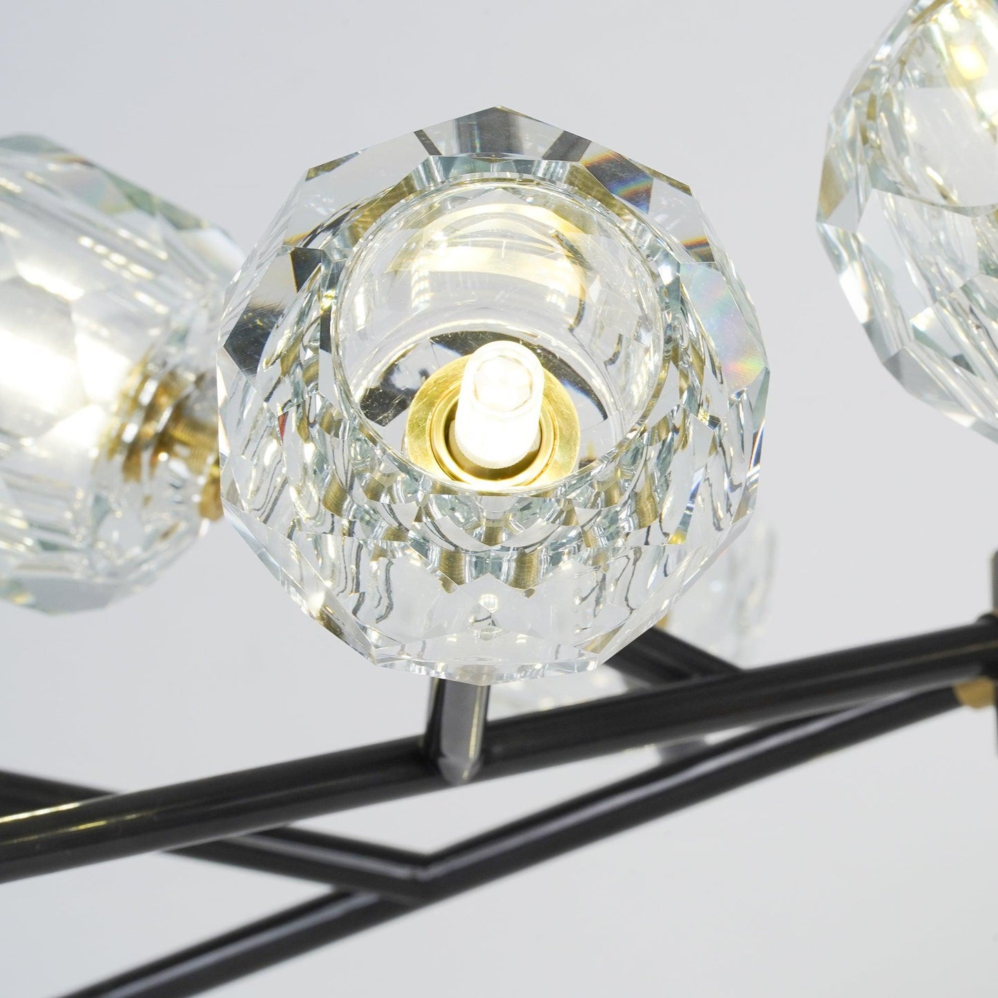 Round Crystal Ball Cluster Chandelier