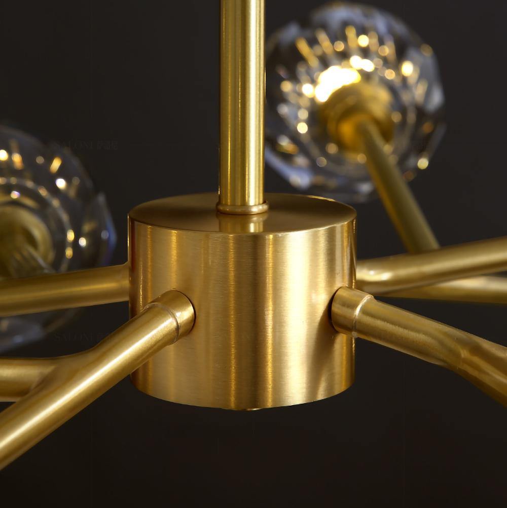 Round Crystal Ball Cluster Chandelier