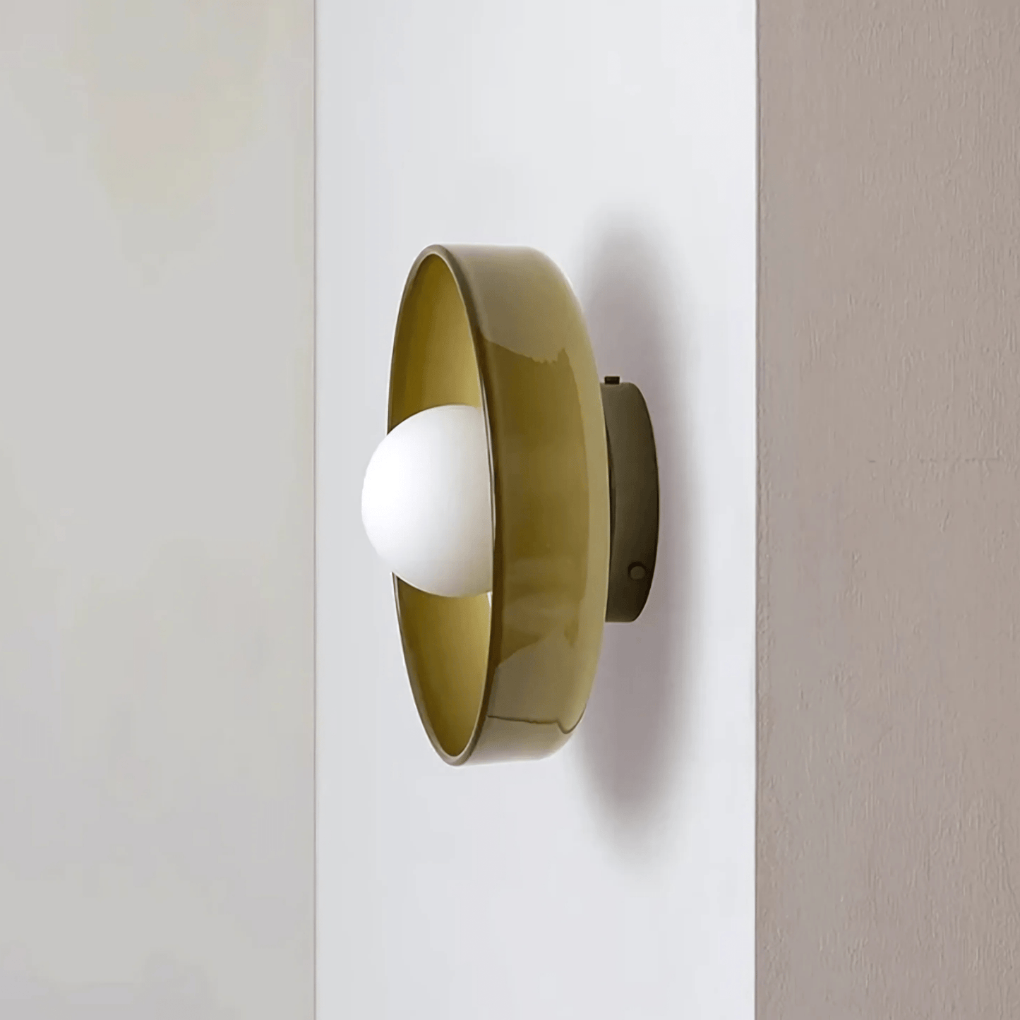 Round Glass Ceiling Or Wall Light