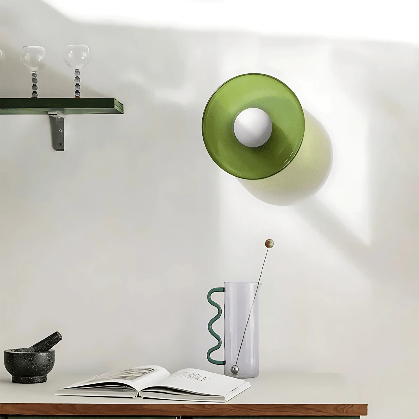 Round Glass Ceiling Or Wall Light
