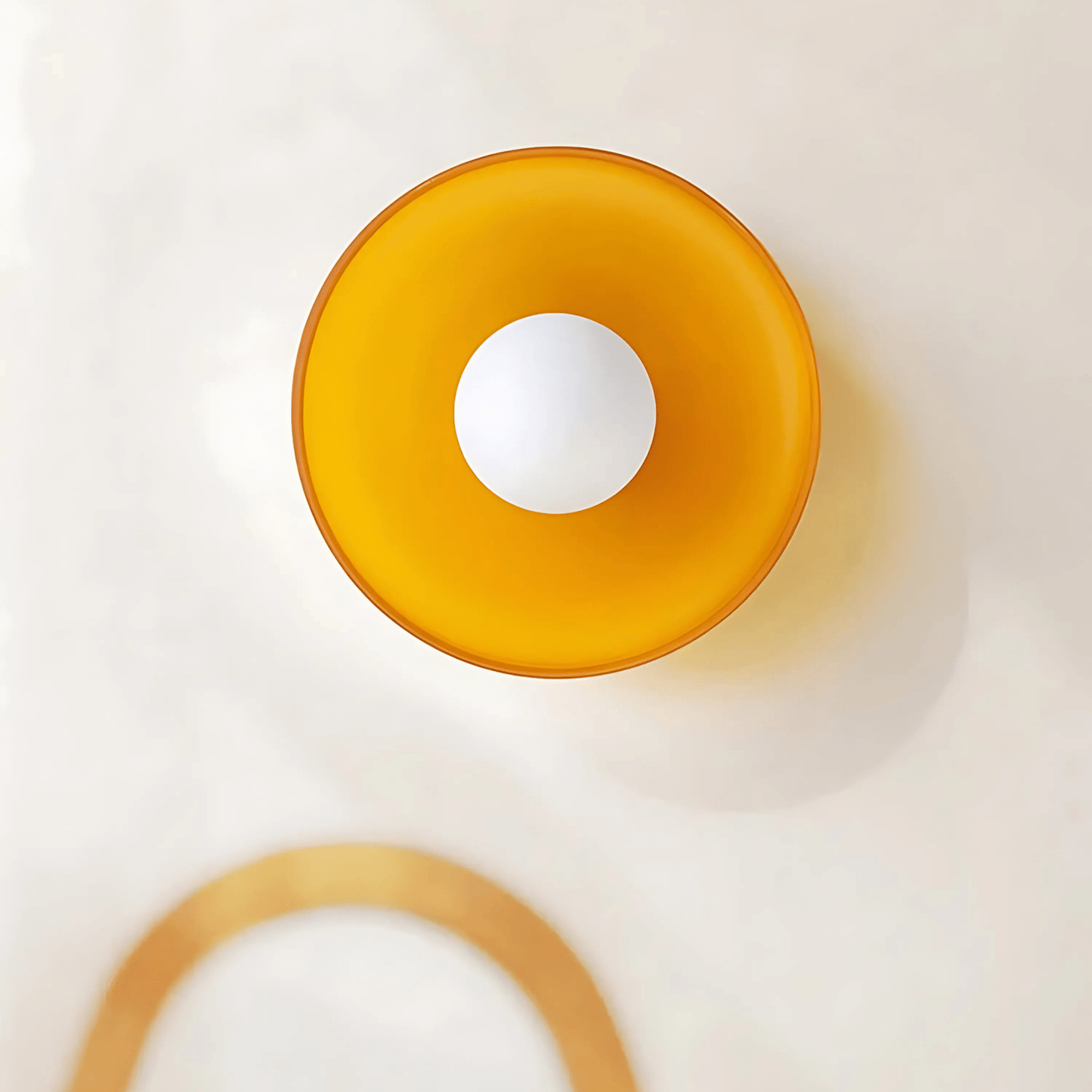 Round Glass Ceiling Or Wall Light
