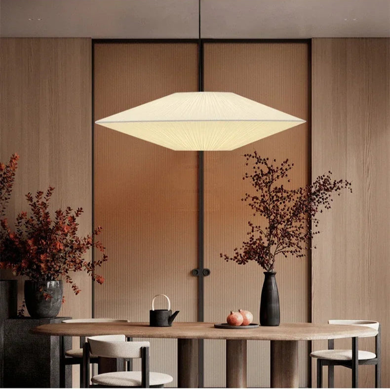 Minimalistic Wabi Sabi Fabric Chandelier