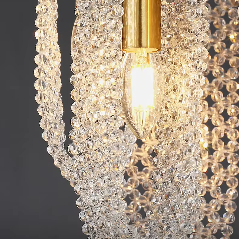 Luxury Crystal Bead Ceiling Light