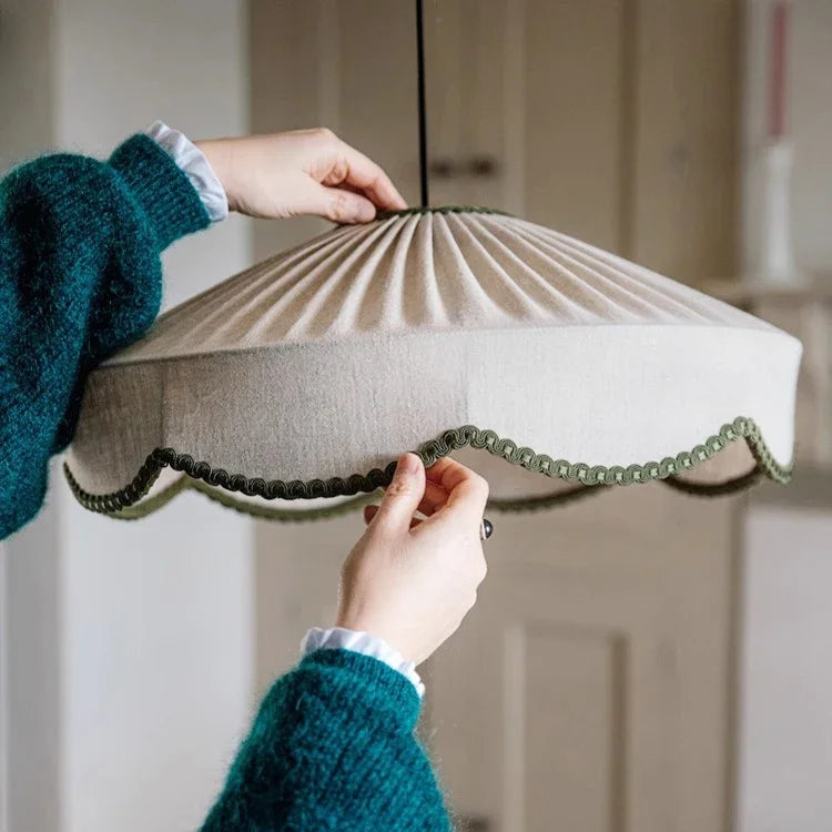 Retro Fabric Wabi Sabi Japanese Ceiling Light