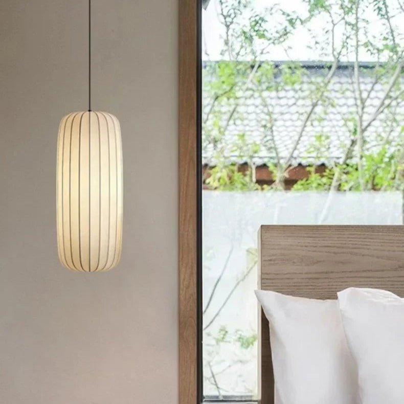 Traditional Wabi Sabi Silk Japanese Chandeliers