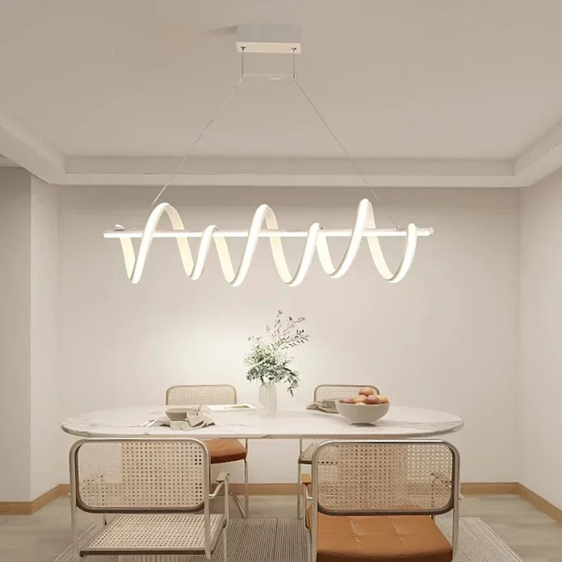 Spiral LED Minimal Chandelier