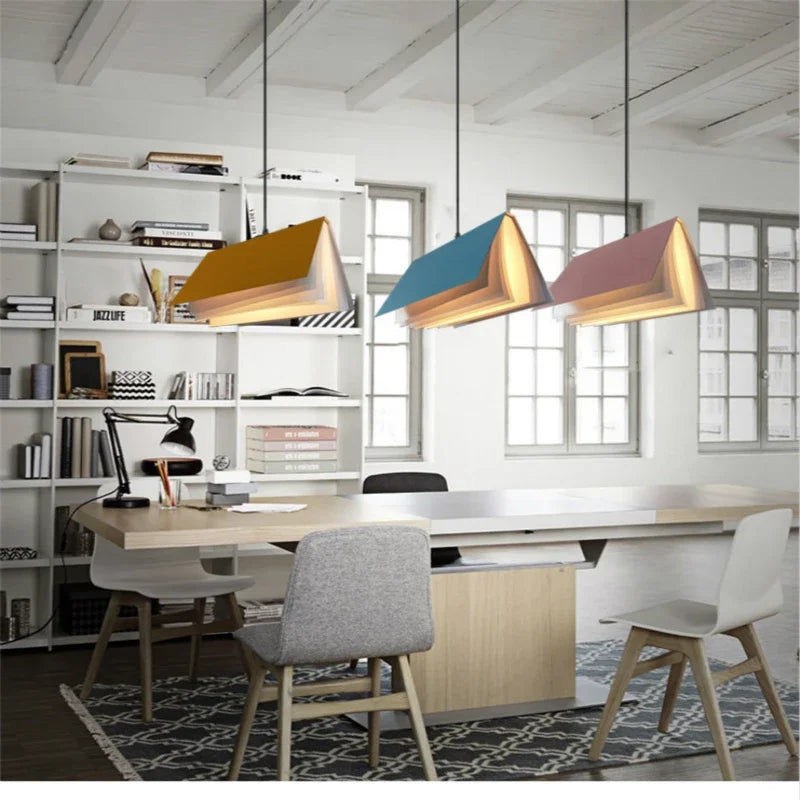 Nordic Floating Book Pendant Light