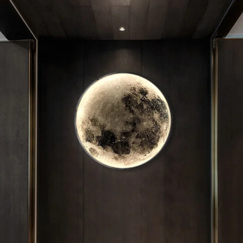 Large Moon Space Wall Lamp