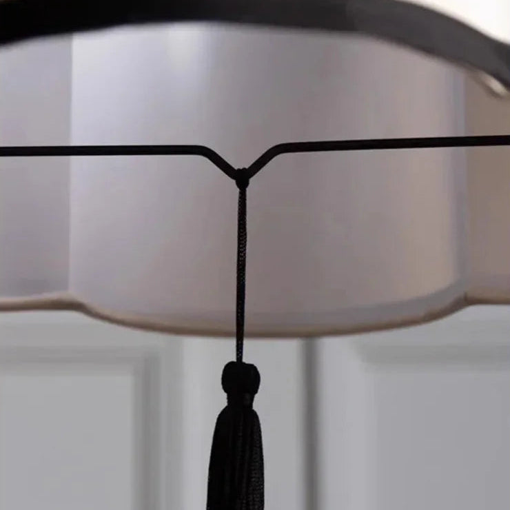 Modern Nordic Fabric White & Black Chandelier