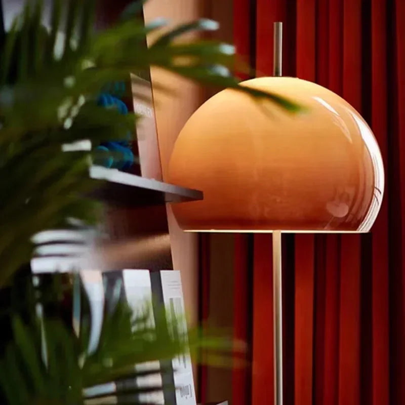 Bauhaus Retro Orange Glass Lamp