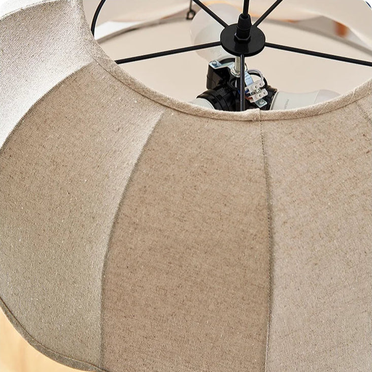 Japanese Floral Fabric Ceiling Light
