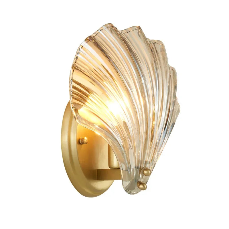 Glass Shell Modern Wall Lamp