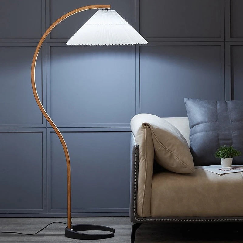 Solid Wood Japanese Floor Lamp