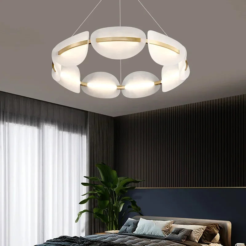 Nordic Shell Design LED Chandelier