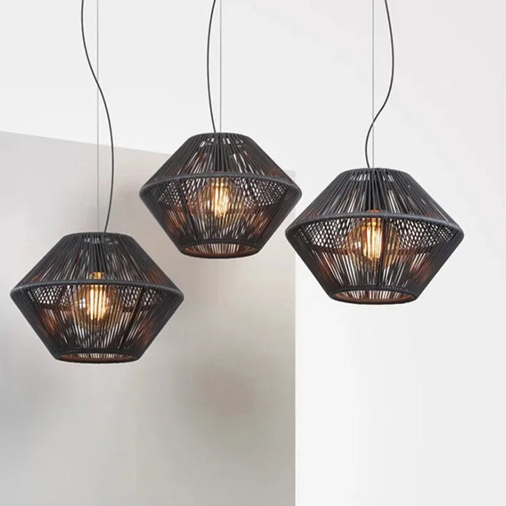 Nordic Rattan Weaving Ceiling Light
