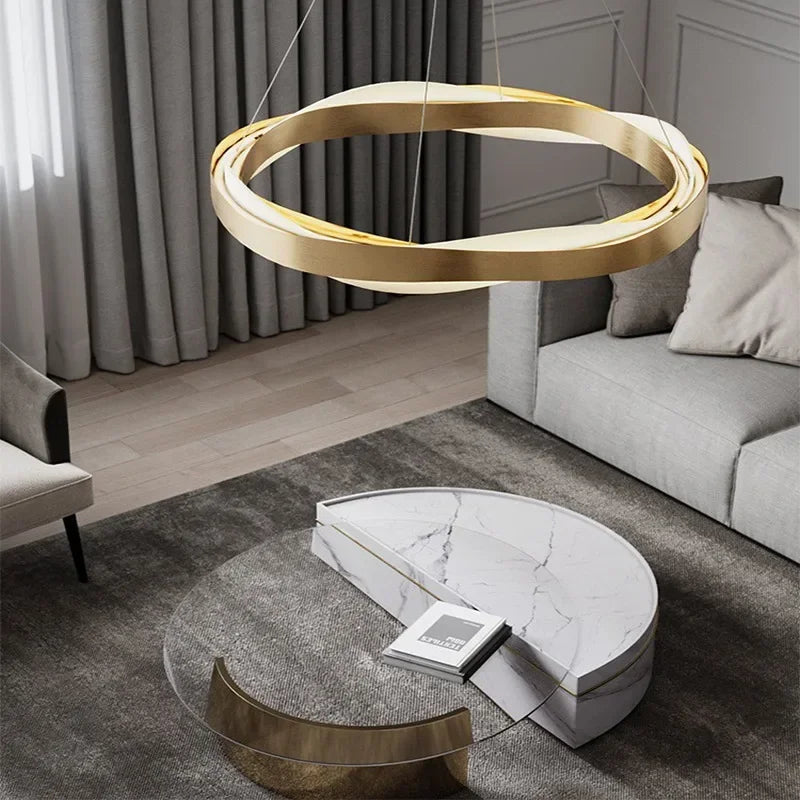 Nordic Modern Wave Chandelier