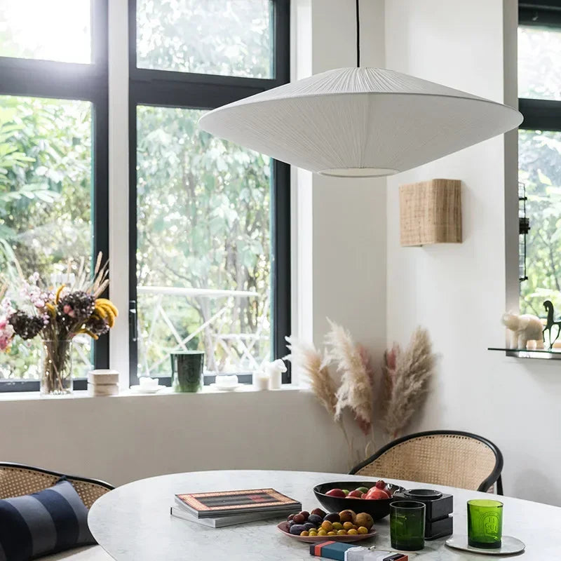 Minimalistic Wabi Sabi Fabric Chandelier