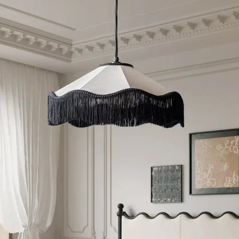 French Fabric Retro Chandelier