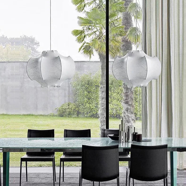 Japanese Wabi Sabi Abstract Circular Chandelier