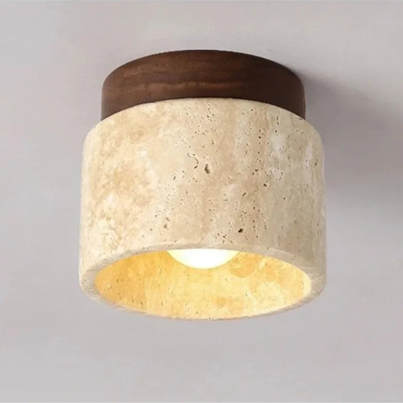 Stone Flush Mounted Ceiling Lamp