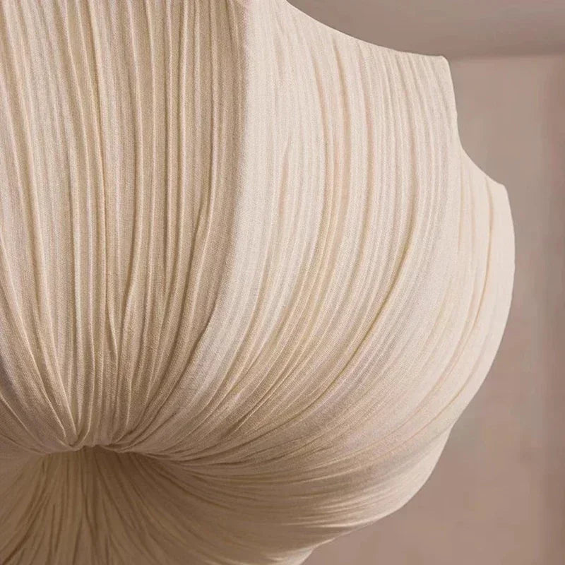 Japanese Wabi Sabi U Shape Fabric Chandelier