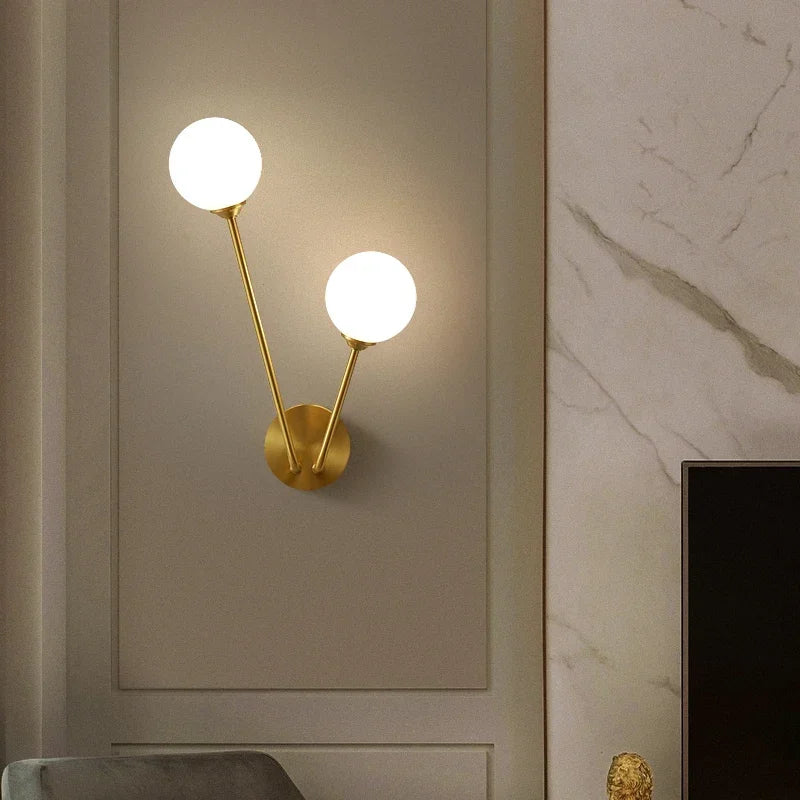 Vintage Glass Ball Ceiling Light