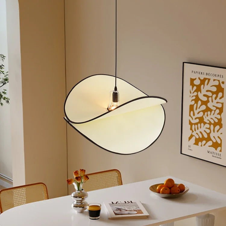 Japanese Wabi Sabi Fabric Double Chip Ceiling Light